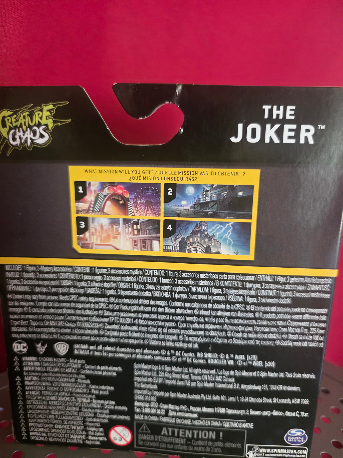 DC The Caped Crusader The Joker Action Figure 1st Edition New Sealed 3 Accessories