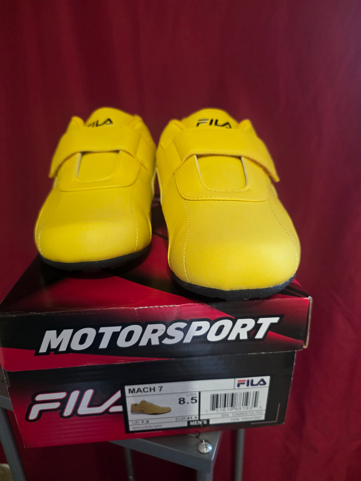 FILA Mach 7 Yellow Sneakers – Size 8.5