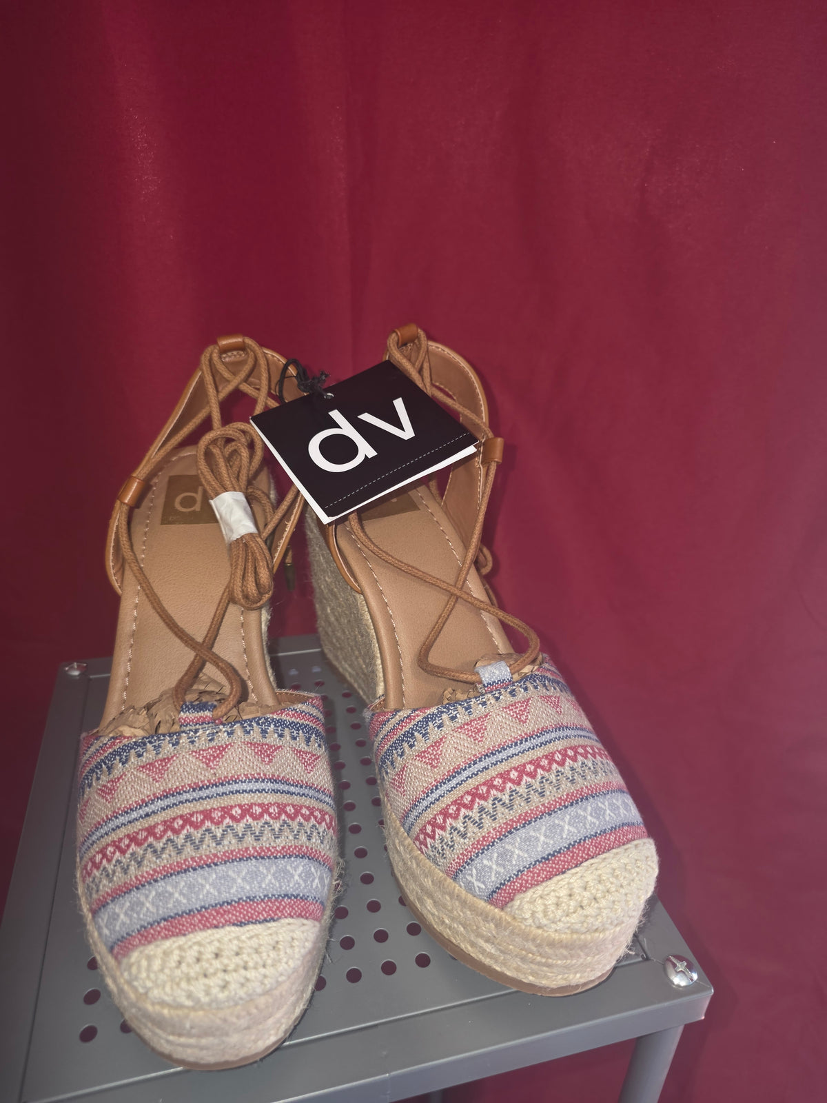 DV by Dolce Vita Women's Lace-Up Espadrille Wedge Sandals – Multicolor