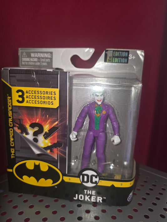 DC The Caped Crusader The Joker Action Figure 1st Edition New Sealed 3 Accessories