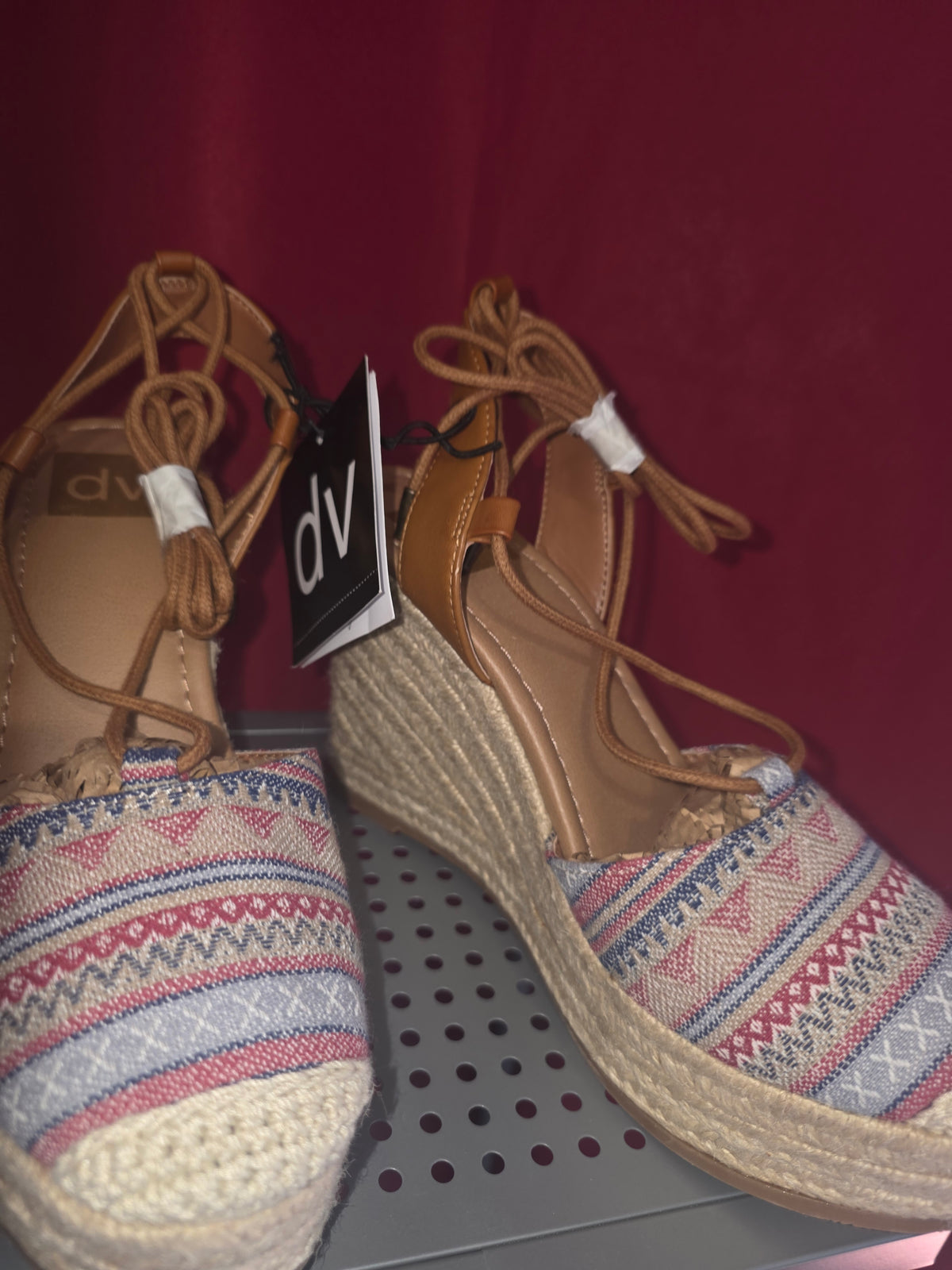 DV by Dolce Vita Women's Lace-Up Espadrille Wedge Sandals – Multicolor