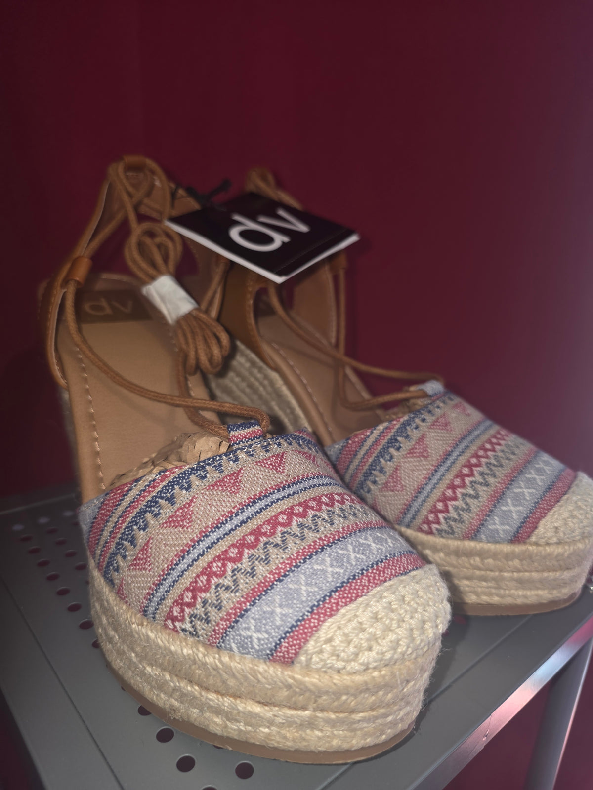 DV by Dolce Vita Women's Lace-Up Espadrille Wedge Sandals – Multicolor