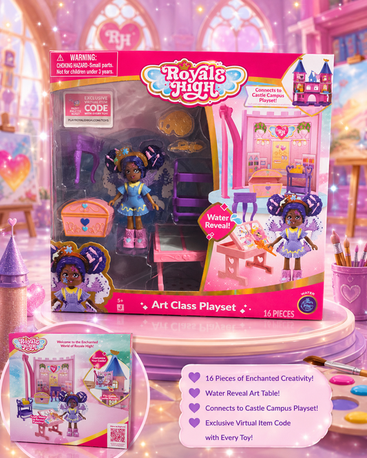 Royale High Art Class Playset – 16 Pieces with Doll
