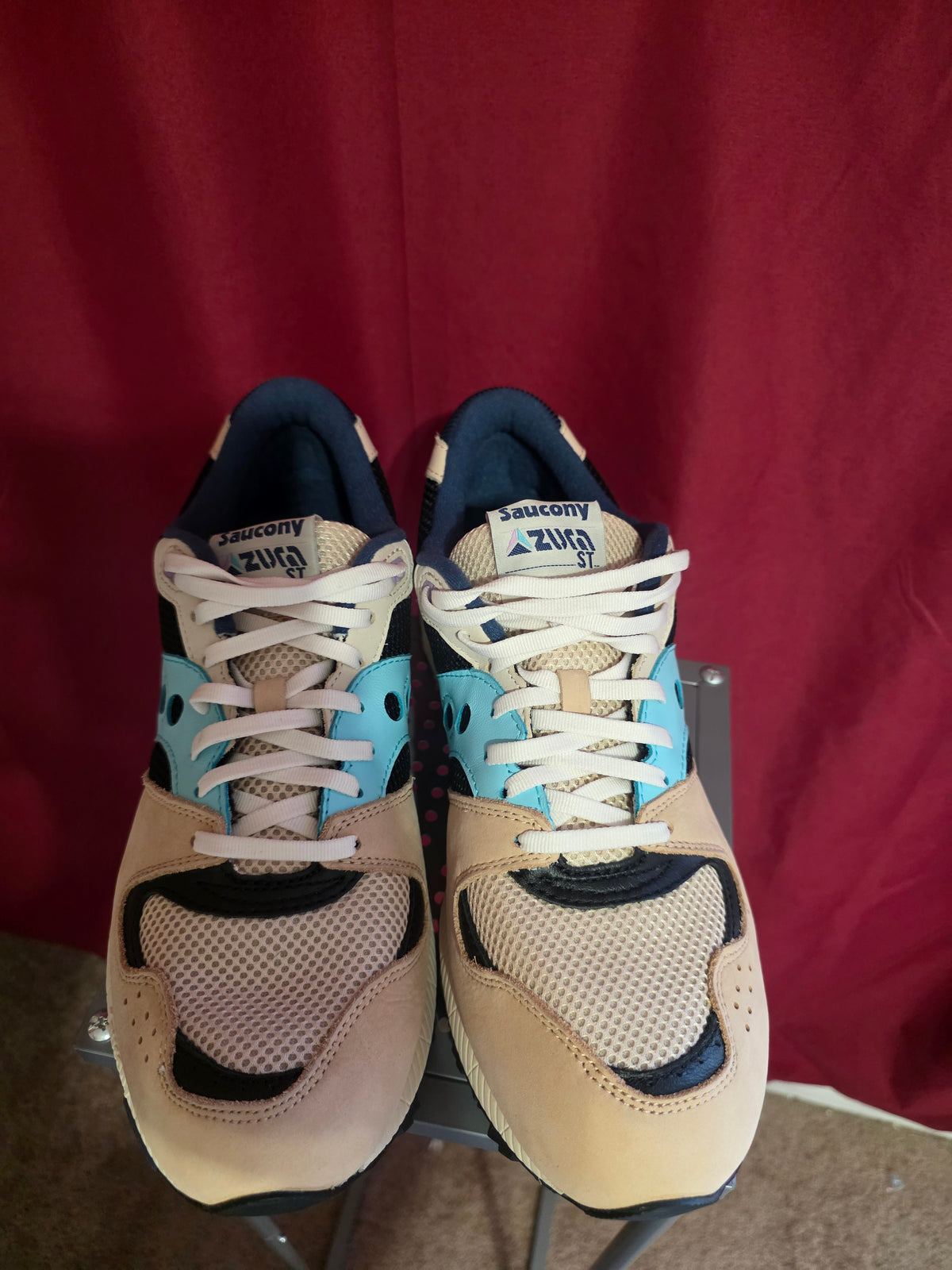 Saucony Azura ST Unisex Sneakers Beige Blue – Size 11