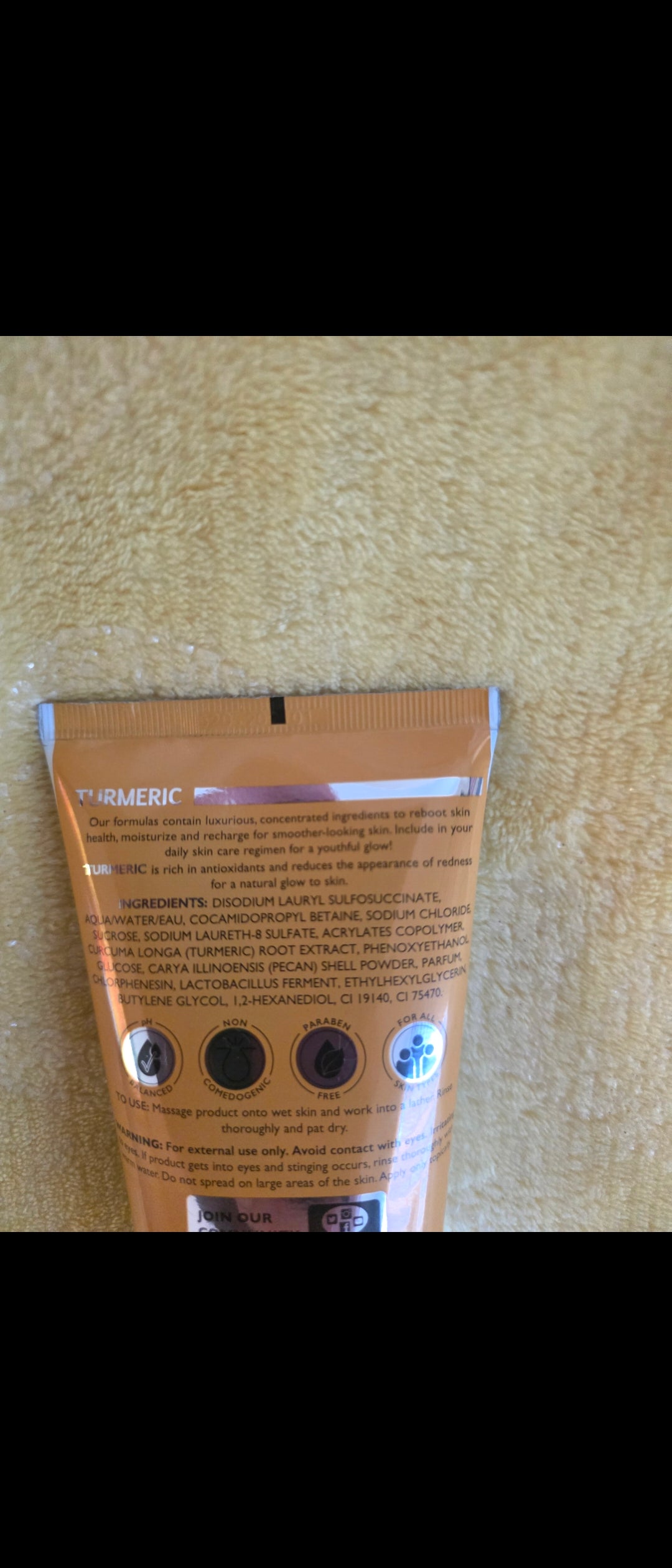 Spascriptions Turmeric Exfoliating Facial Scrub 5 oz (150 mL) Natural Face Exfoliator