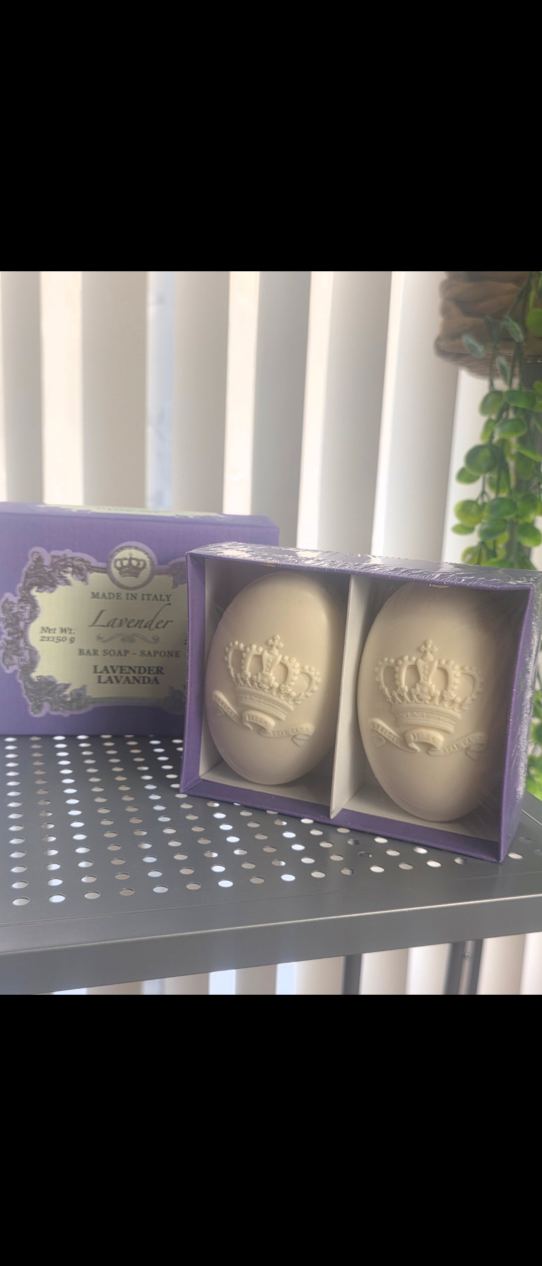 Lavender Tuscan Extra Fine Bar Soap Set – Made in Italy – 2 Luxury Soap Bars (150g Each)