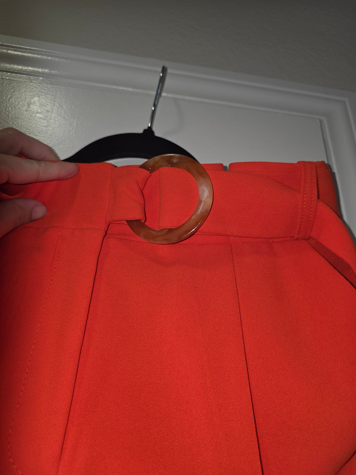 Topshop Women’s Orange Belted Pants Size US 6