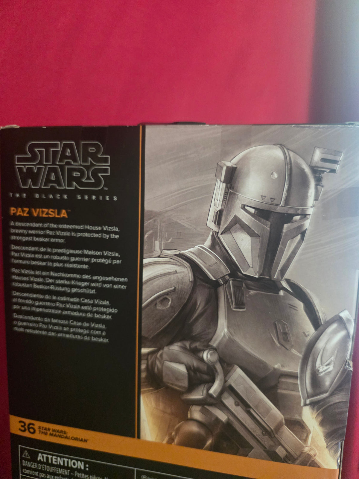 Star Wars The Black Series Paz Vizsla Action Figure Hasbro New Sealed