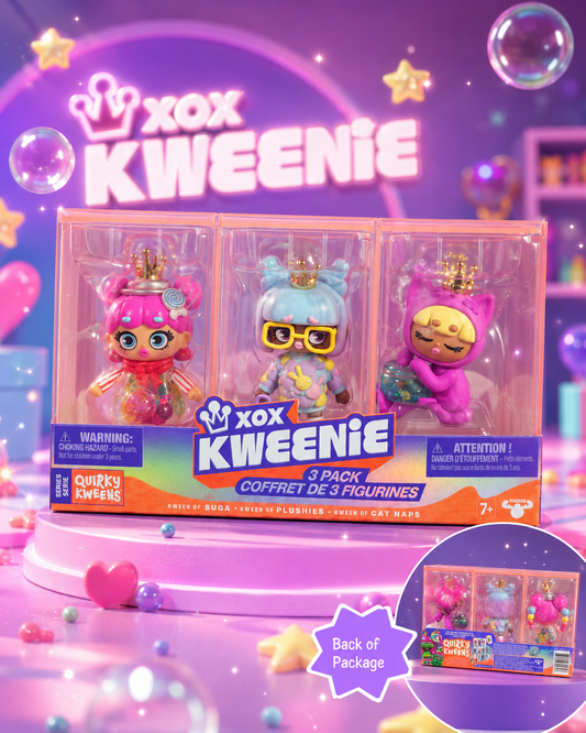 Moose XOX Kweenie Quirky Kweens Series 2 – 3 Pack Figurines New in Box