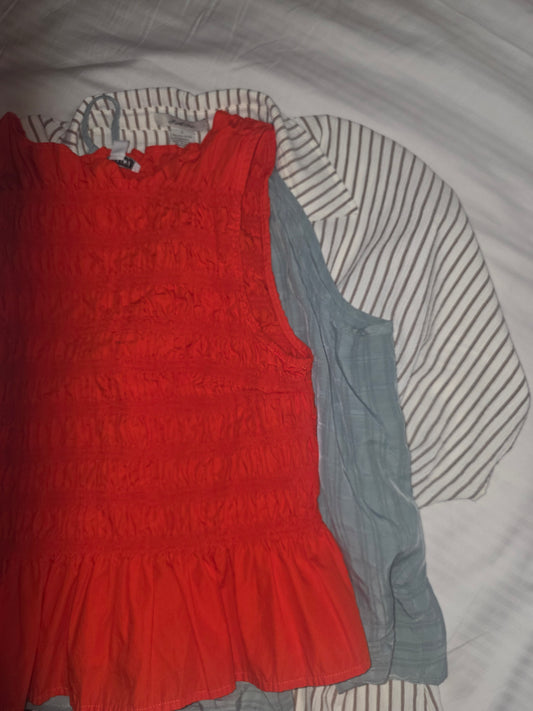 Lot of 3 Women’s Blouses Size L – Pre-Owned