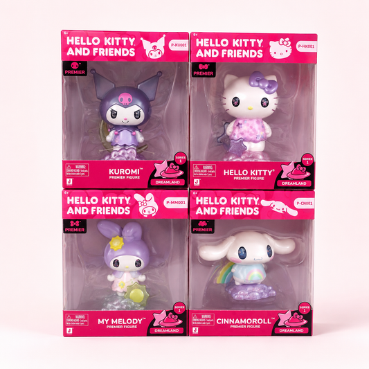 Hello Kitty & Friends Dreamland Series 1 Figure Set of 4 NEW