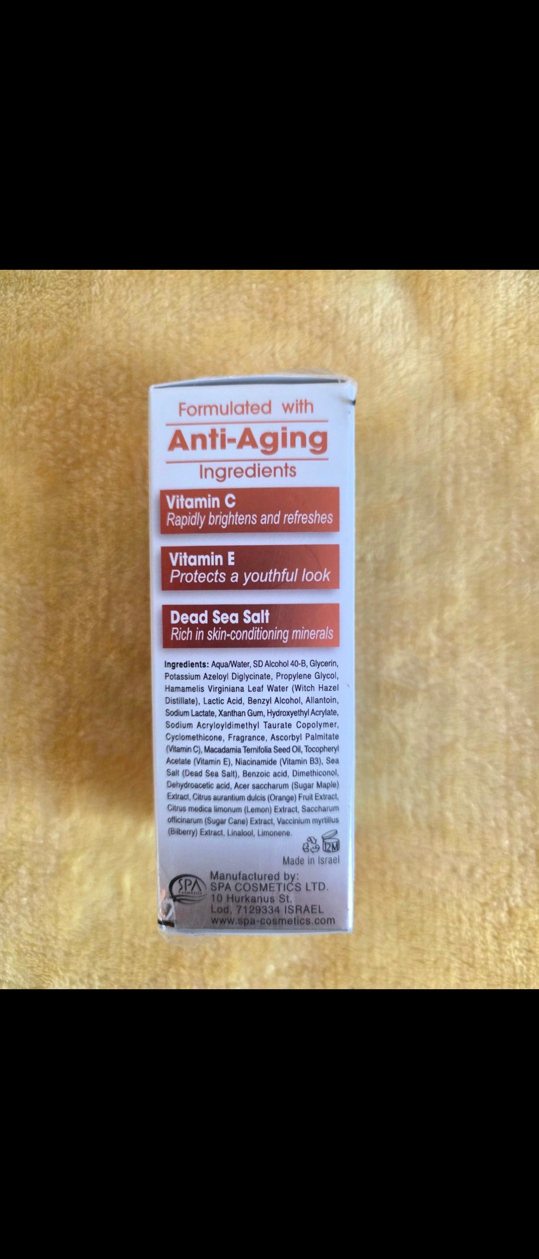 Vitamin C & Vitamin E Brightening Face Serum with Dead Sea Minerals 2 fl oz (60 mL)