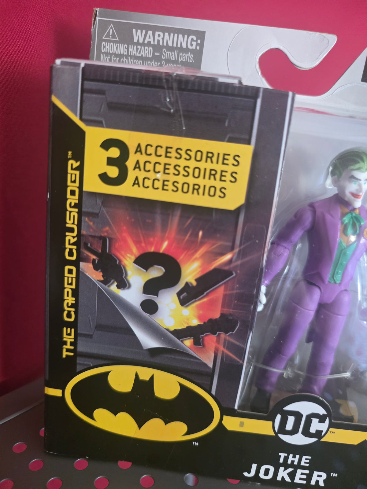 DC The Caped Crusader The Joker Action Figure 1st Edition New Sealed 3 Accessories