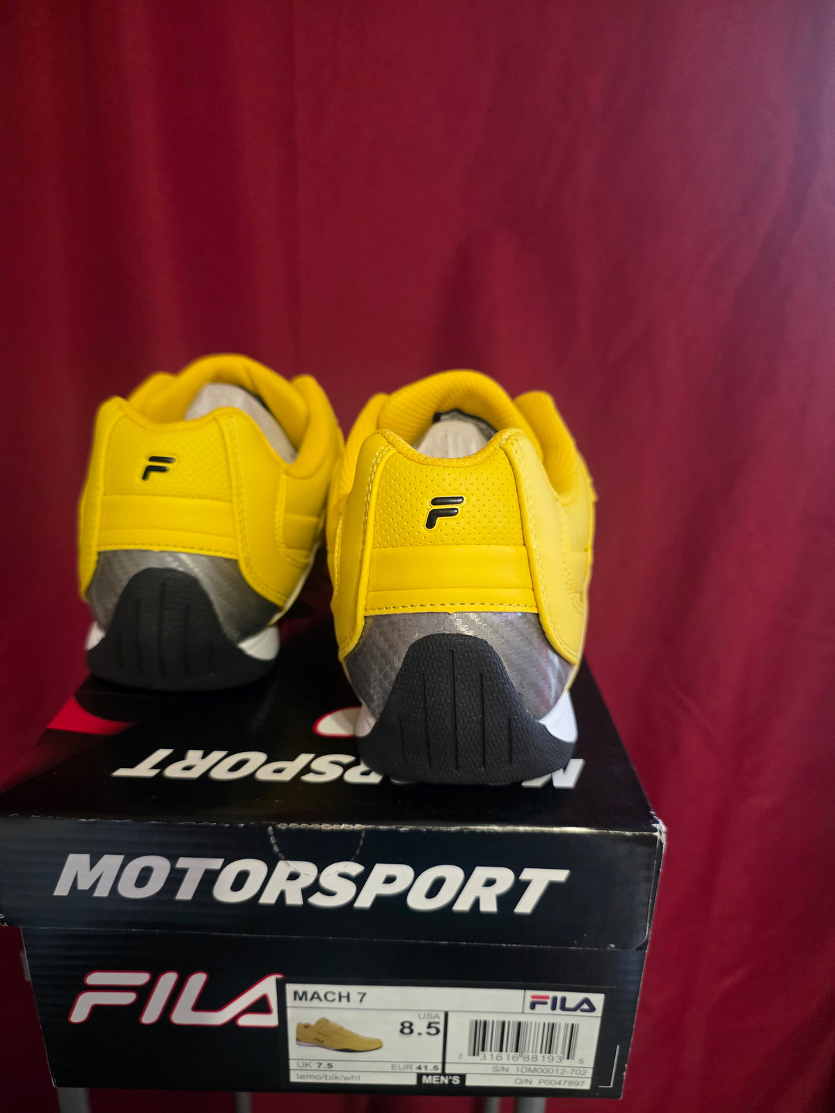 FILA Mach 7 Yellow Sneakers – Size 8.5