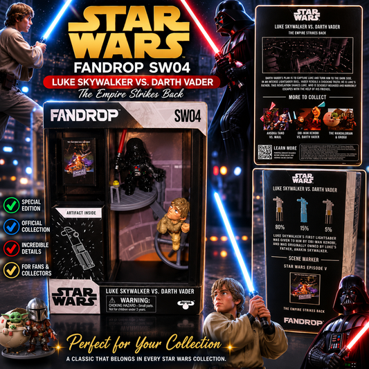 Fandrop SW04 Star Wars Luke Skywalker vs Darth Vader Figure New