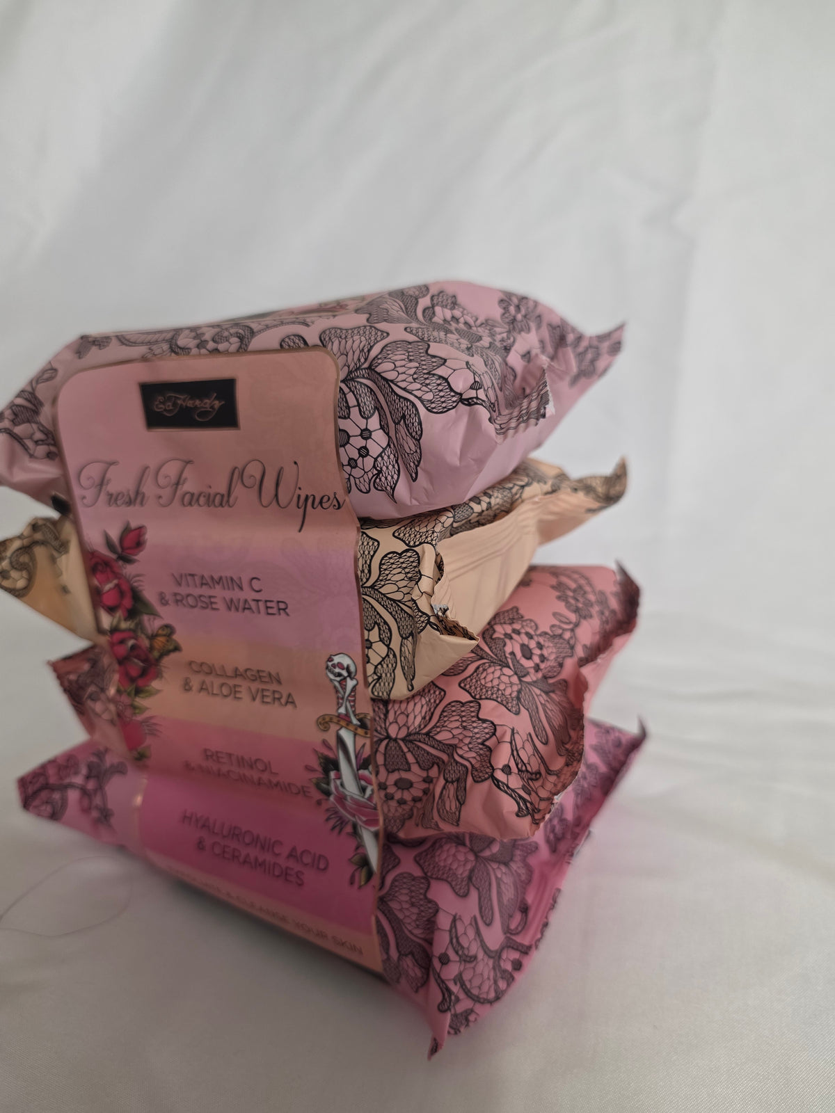 Ed Hardy Fresh Facial Wipes Variety Pack 4 Packs 30 Count Each New