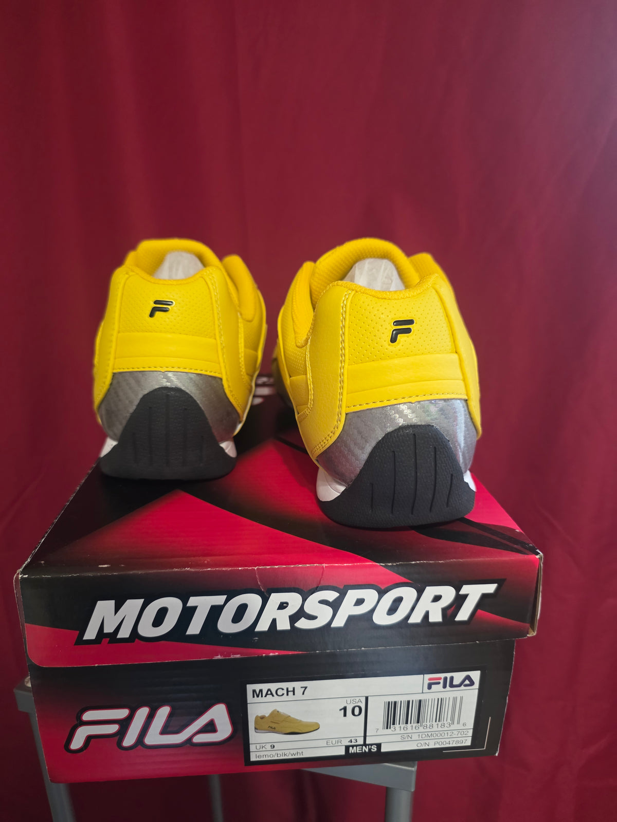 FILA Mach 7 Yellow Sneakers – Size 10