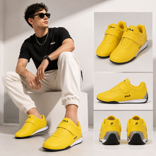 FILA Mach 7 Yellow Men’s Sneakers – Size 9.5