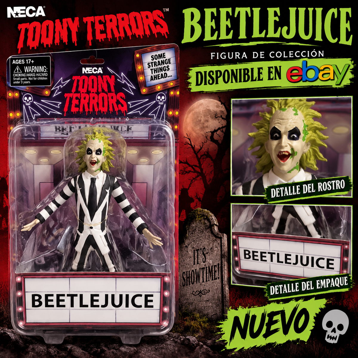 NECA Toony Terrors Beetlejuice Action Figure