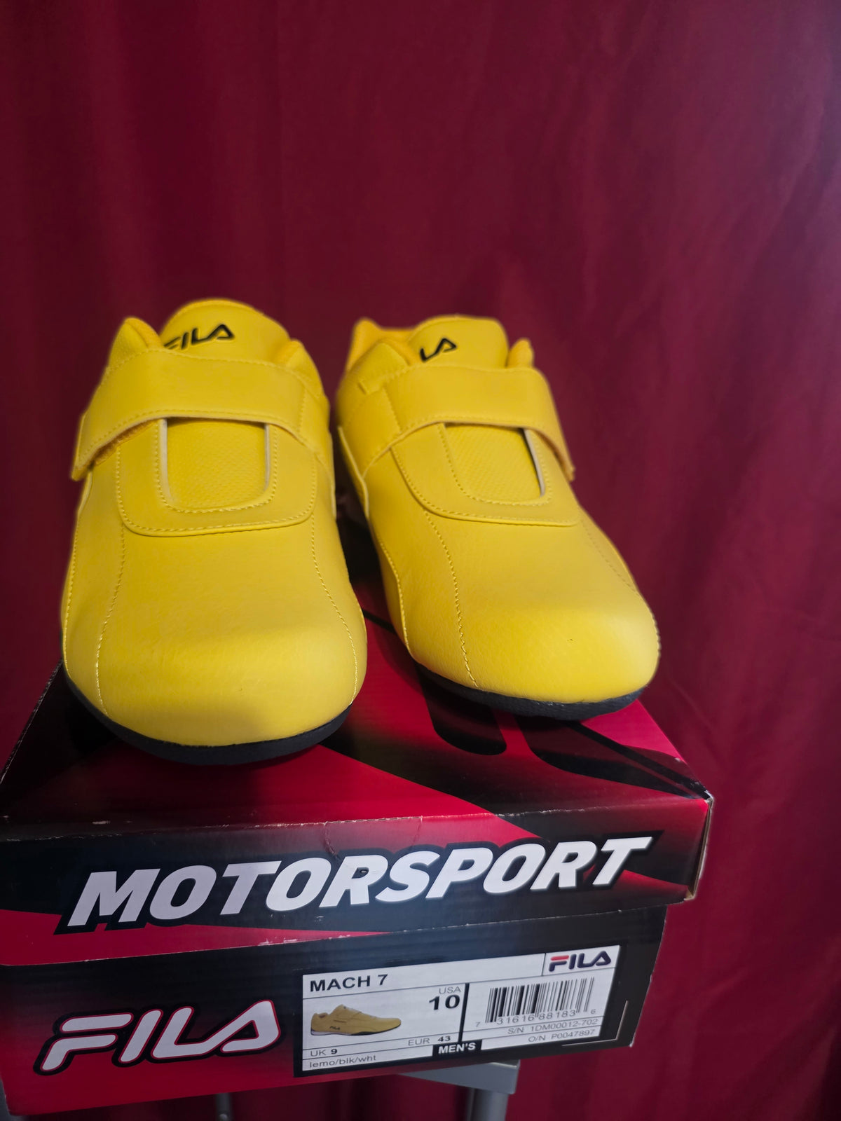 FILA Mach 7 Yellow Sneakers – Size 8.5