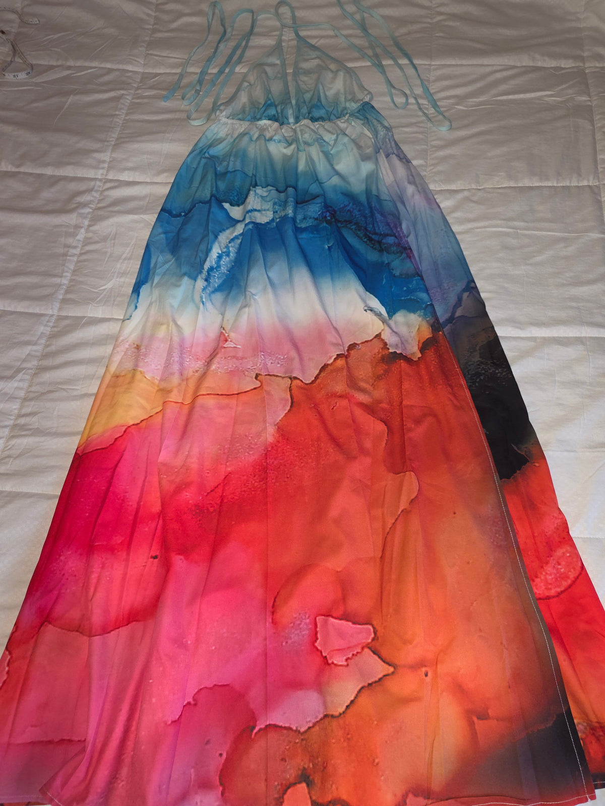 SHEIN Women’s Multicolor Halter Maxi Dress – Size S